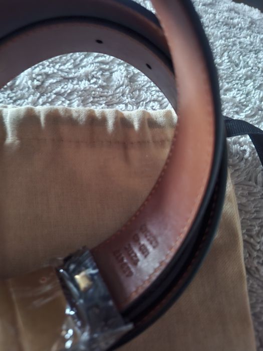 Pasek gucci* czarno -brązowy nowy
