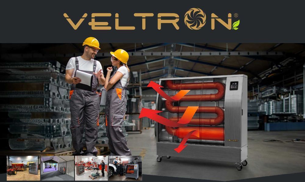 NAGRZEWNICA Przemysłowa DHOE-250F (29kW, 166-280m2) Veltron Promiennik