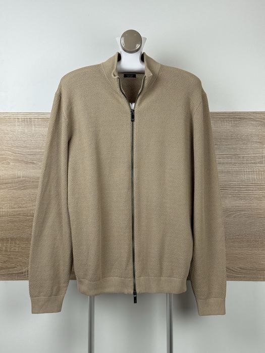 Zip Massimo Dutti вязаная кофта на молнии XL-XXL
