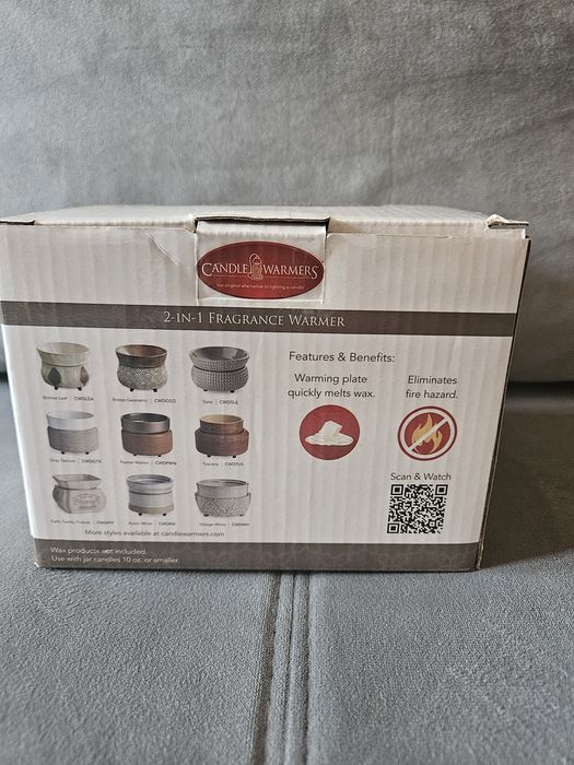 Podgrzewacz świec i wosków Candle Warmers 2 w 1, nowy