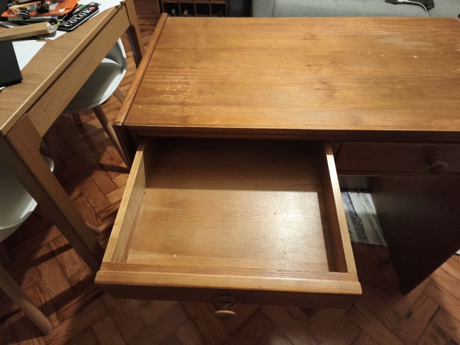 Secretaria de madeira escritório pinho