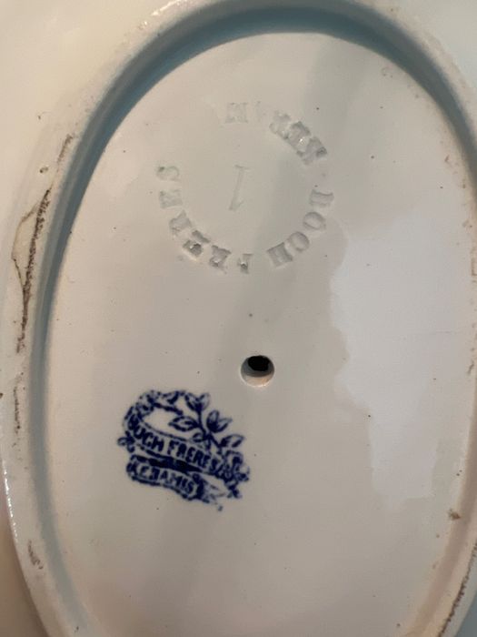 Travessa e Molheira Vintage - Boch Frères Keramis