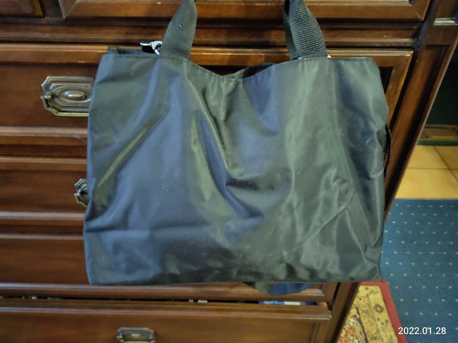 PICARD czarna orginalan torebka z ortalionu.