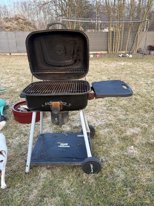 Grill stalowy węglowy duży