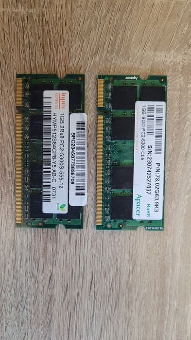 Tanie kości RAM różne - wszystkie po 15 zł