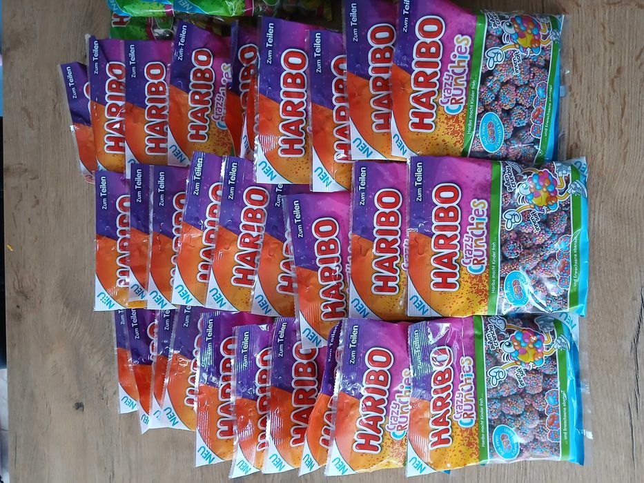 HARIBO CRAZY CRUNCHIES Nowość!!! 60szt 9,6kg