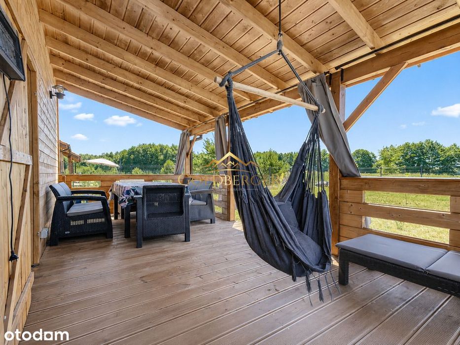 Drewniany dom całoroczny | 74 m² | Działka 1 199 m