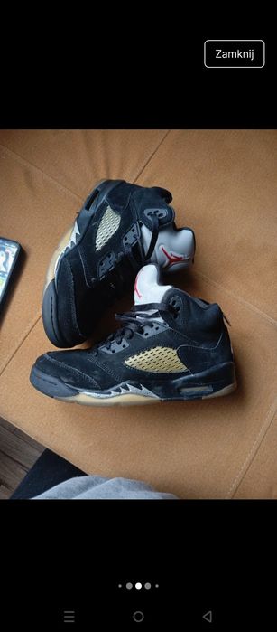 Nike Air Jordan 5 retro Black Metallica 2016 38
