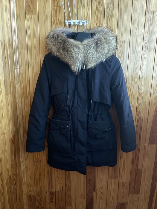 Парка з натуральним хутром
