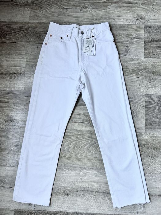 Вкорочені джинси Mango білі