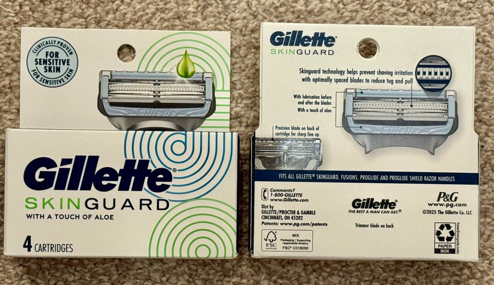 Оригинал 100% из США Gillette Proglide Fusion 4шт