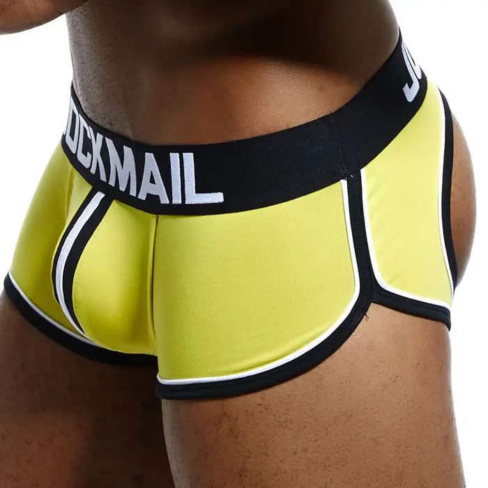 Mocno zabudowane jockstrapy z przodu a z tyłu goła pupa JOCKMAIL - L