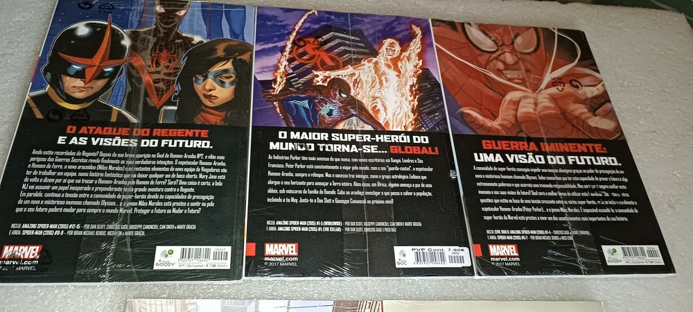 Lote 5 banda desenhada seladas da Marvel Homem Aranha