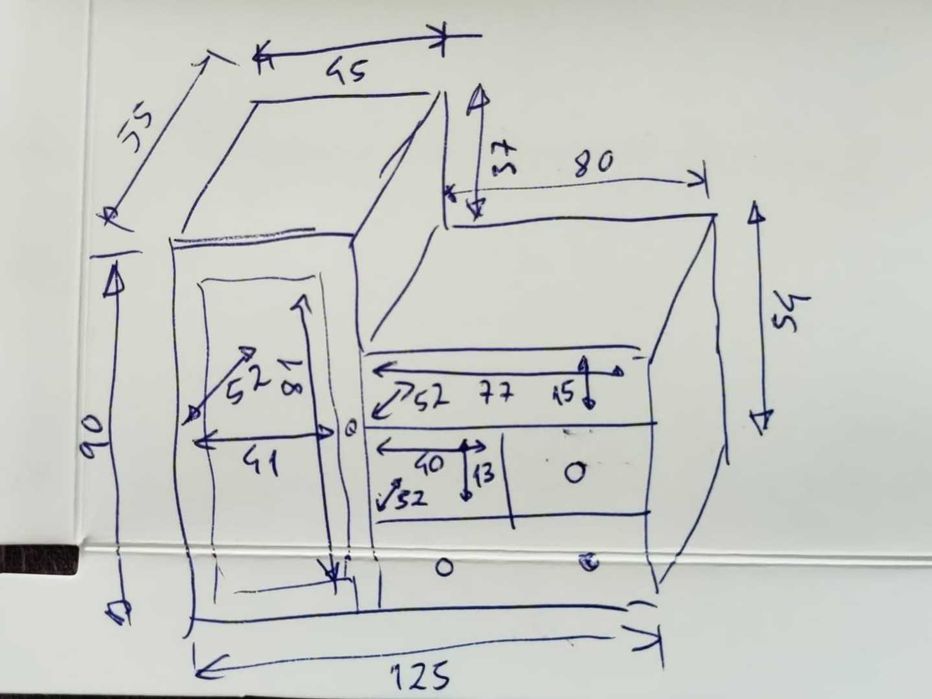 Móvel de Sala / Bancada de TV Moderno com Vitrine (Excelente Estado)
