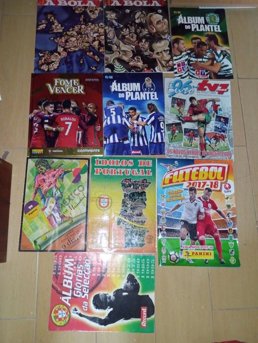 Cadernetas de cromos futebol completas   tas