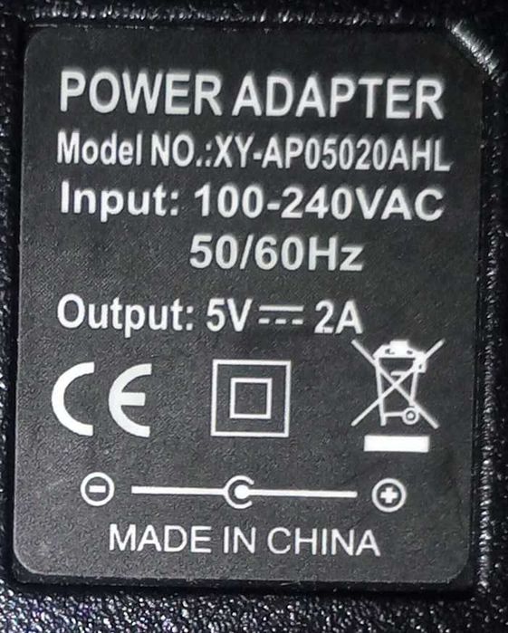 Блок живлення 5v, 2a, 3,5 мм., XY - AP05020AHL 5v-2a