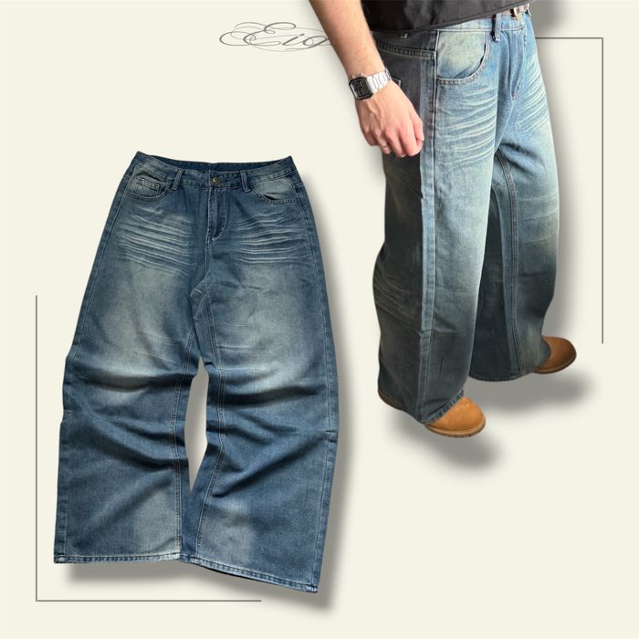 Archive bootcut jeans Джинси широкі сині Wide Leg Baggy Opium Jaded Y2k Sk8 Голубые джинсы буткат фларед flared syraight прямі прямые вошед