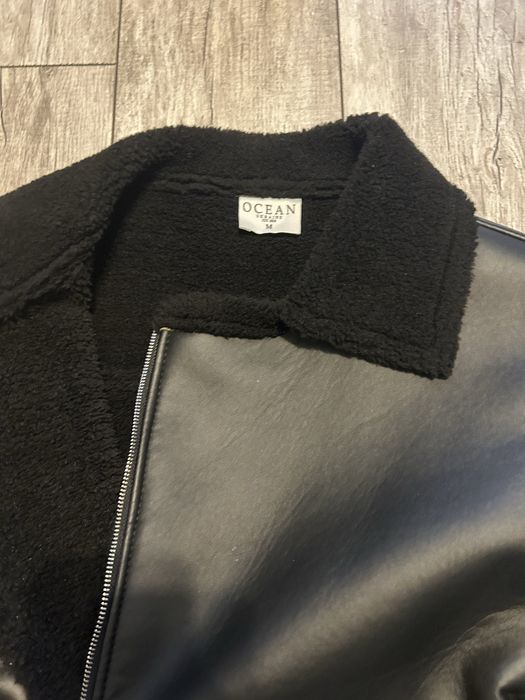 Męska kurtka zimowa lotnicza aviator kożuch