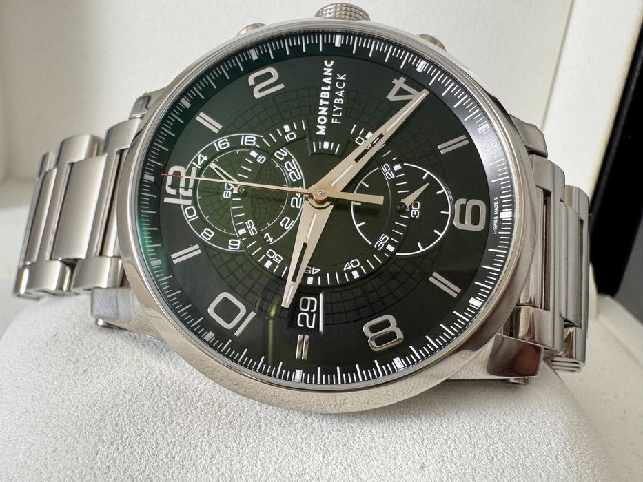 Montblanc Flyback Chronograph 43MM Black Stainless Steel 43mm Ref:7175