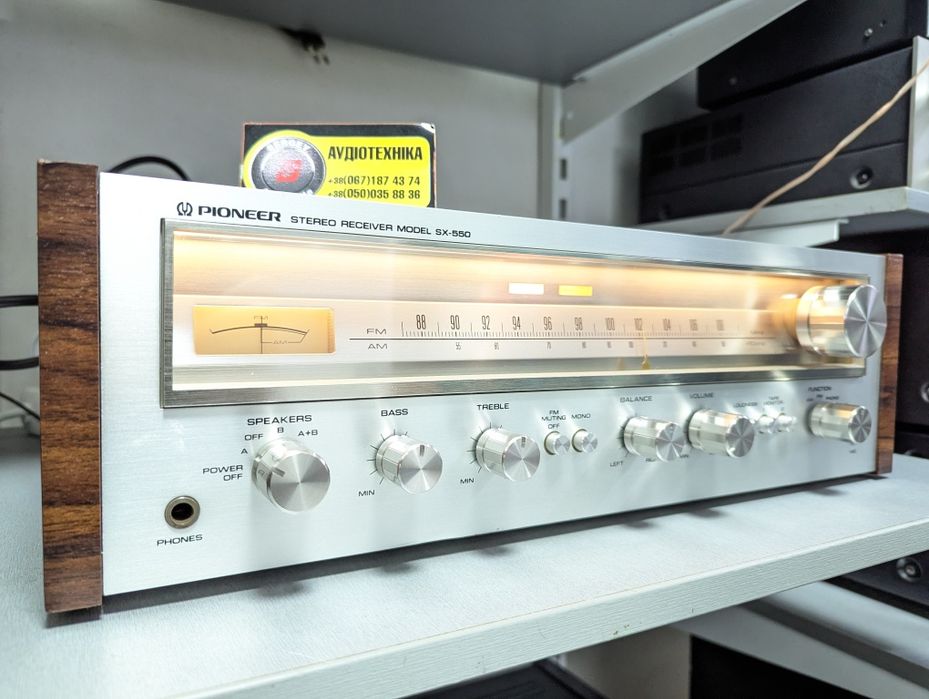 Hi-Fi Стерео ресивер Pioneer SX-550. Звук! Вес 10кг. JAPAN