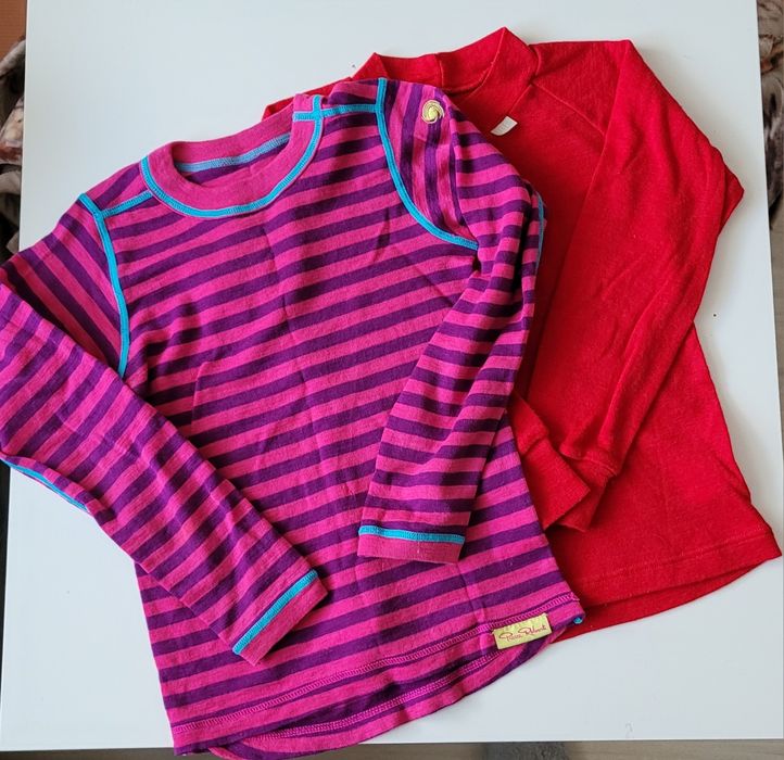 Bluzki wełna merynosów r. 110-116