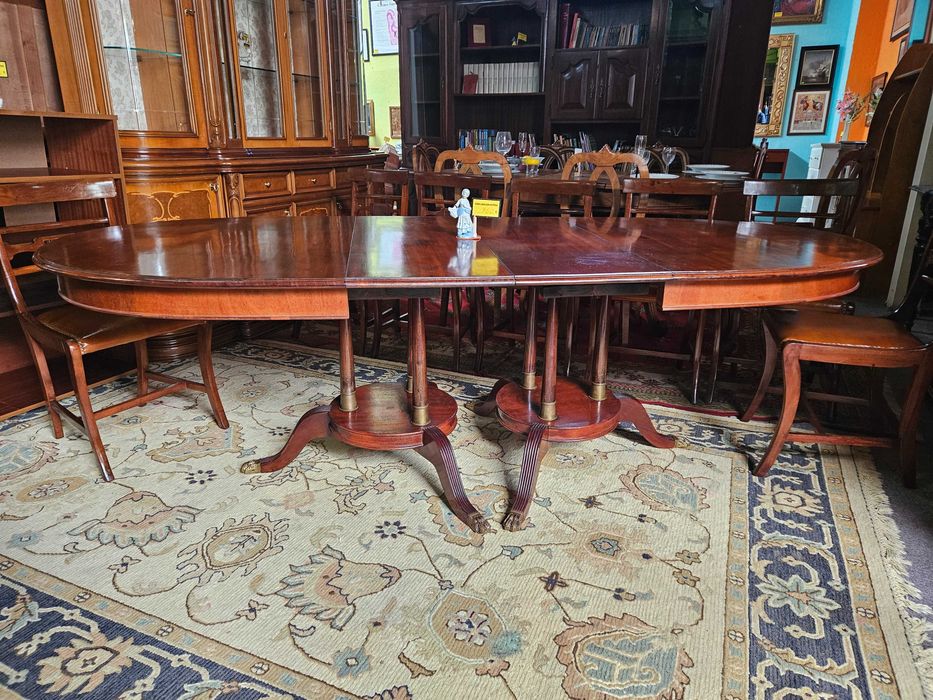 Mesa de sala estilo Imperio - extensível - Bom estado geral - Só a m