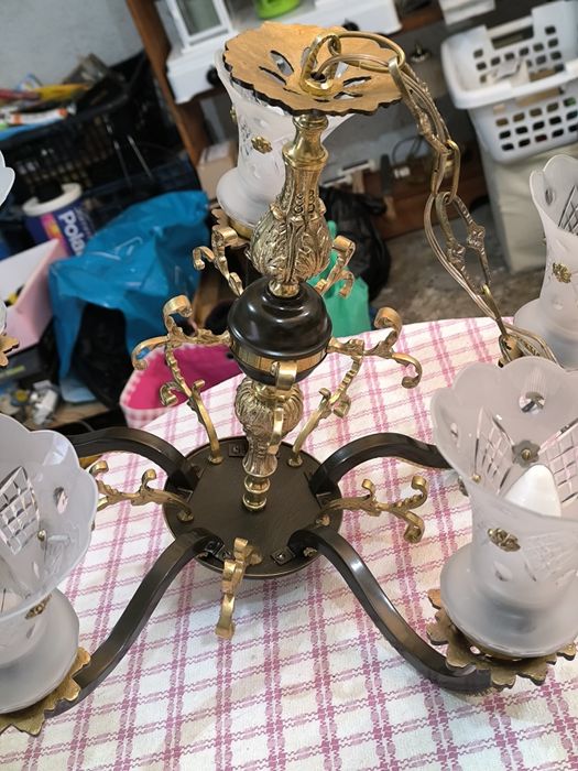 Candeeiro de tecto vintage (restaurado)