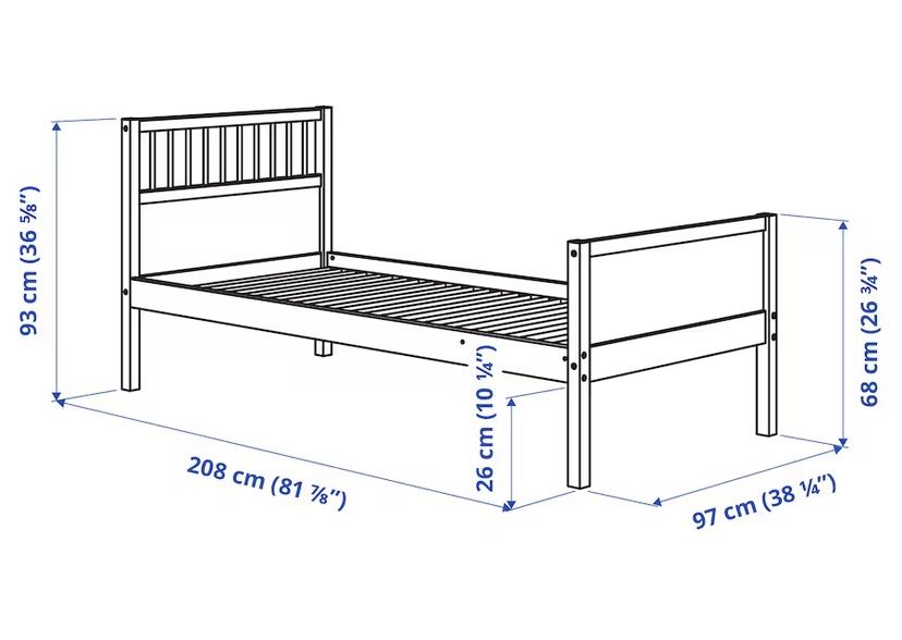 Urgente! Cama Solteiro Ikea Já Desmontada