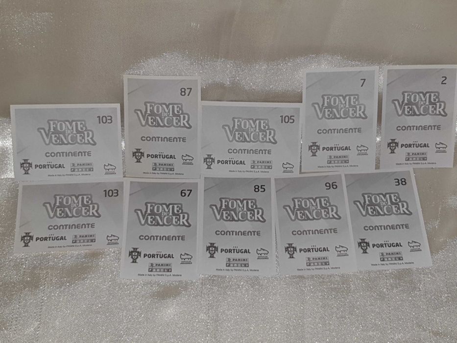 10 cromos abertos e 10 saquetas cromos novas seladas - FOME DE VENCER