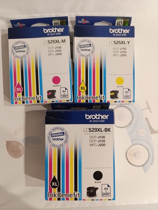 Tusz tusze zestaw brother 529xl 525xl