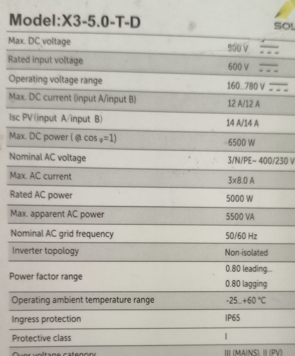 Falownik solax 5kw