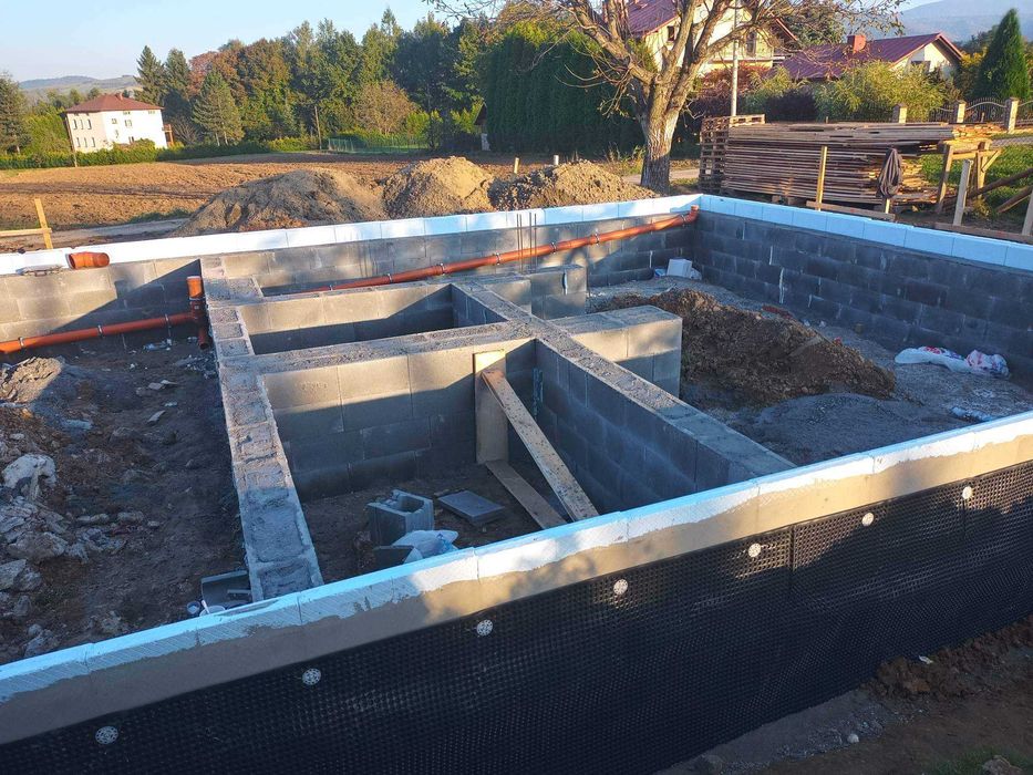 fundamenty tradycyjne, płyty fundamentowe murki oporowe