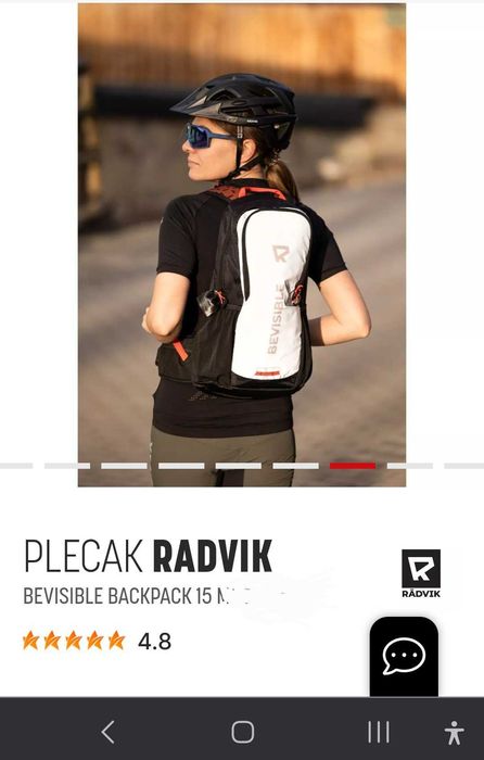 Plecak Radvik Bevisible 15L+Bukłak