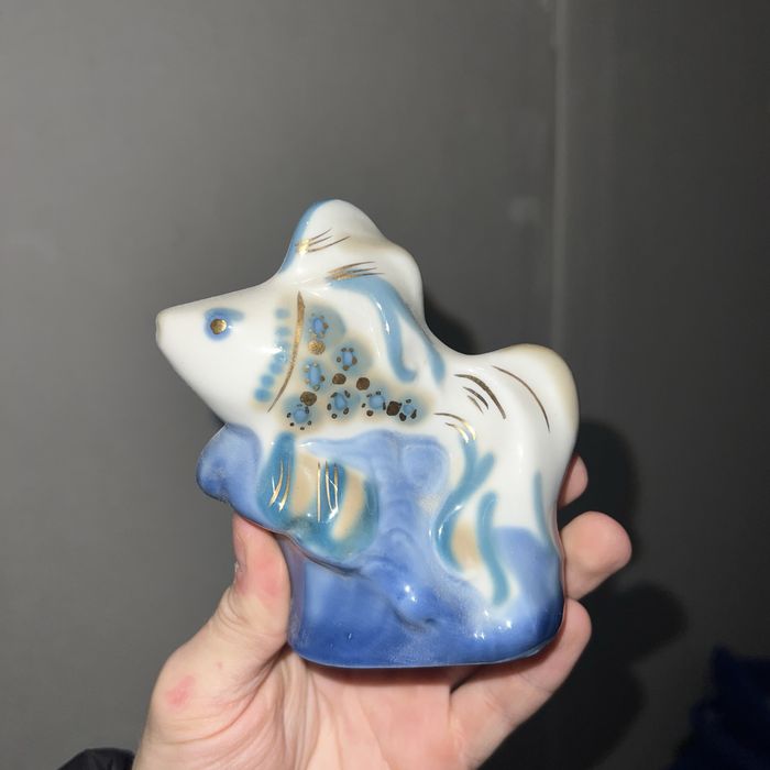 Статуэтка рыбка антиквариат ссср