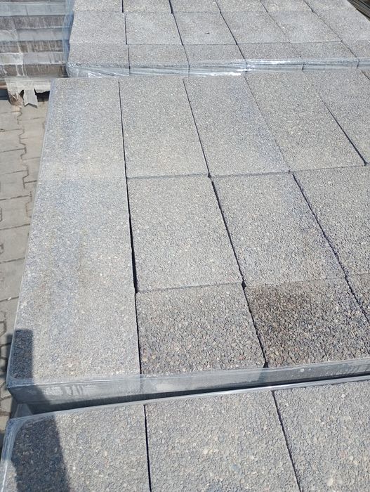 Kostka brukowa  szara grafit melanż