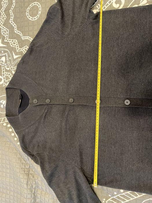 Sweter męski kardigan rozmiar xl ciemny szary