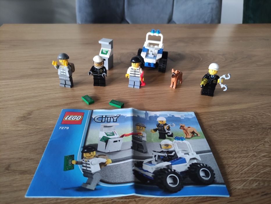 LEGO CITY Policja Bankomat Quad Napad 7279 Ninjago Chima