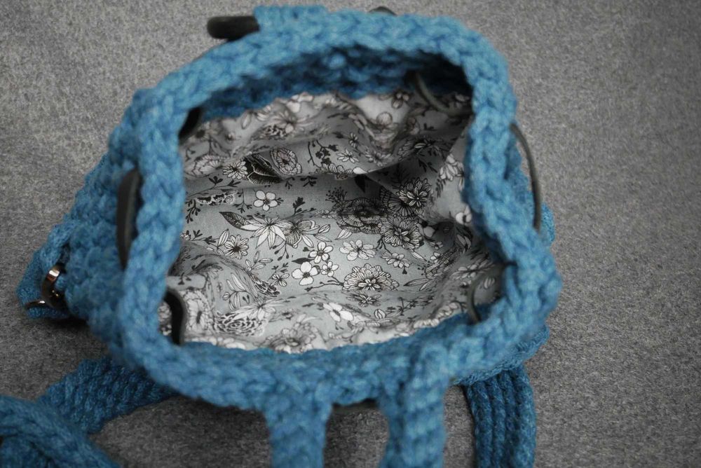 Torebka robiona na szydełku, handmade, boho, na prezent