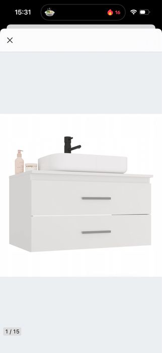 Szafka łazienkowa nowa 80 cm dwie szuflady