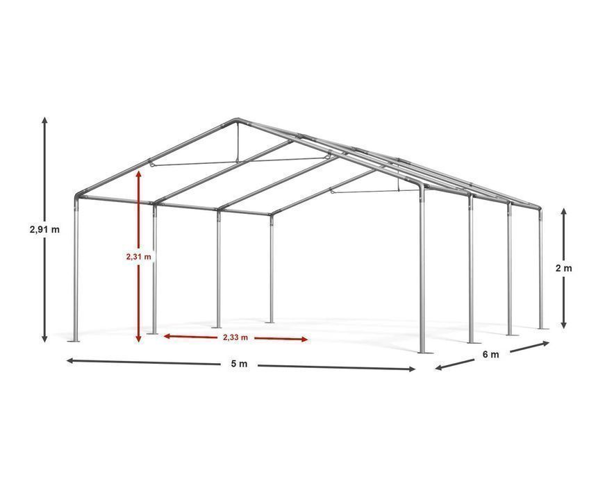 Namiot Ogrodowy 5x6x2m Altana Namiotowa Namiot do Ogrodu