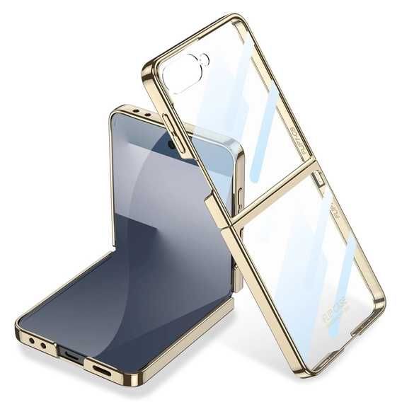 Etui ze szkłem do Samsung Galaxy Z Flip6 5G, PC Case, TRANSPARENTNE