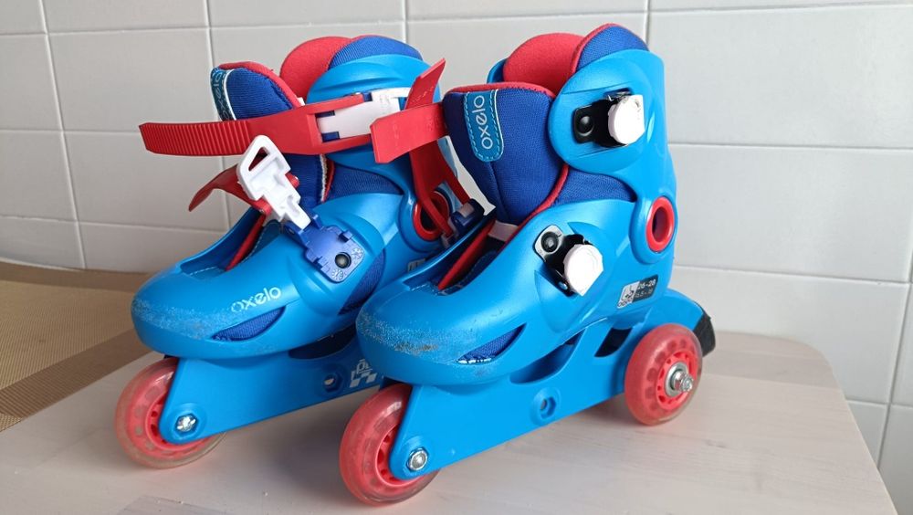 Play 3 Inline Skates Blue – Adjustable Size 26–28 (Lightly Used)64284667493891120