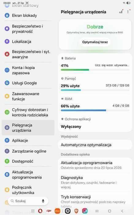 FAJNY TABLET SAMSUNG A11 x230. Gwarancja producenta. Pamięć 6/128 gb. Ekran 11 cali. Android 16