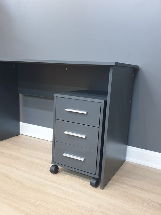 Мобільна тумба три шухляди з ручками "П-3" Антрацит.Офісні меблі.