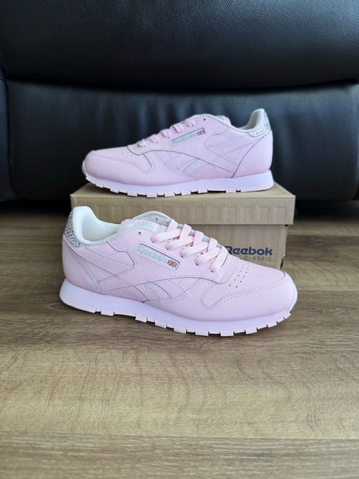 Buty Damskie Reebok Classic Leather Rozmiar 36.5 -23.5 cm Różowe NOWE