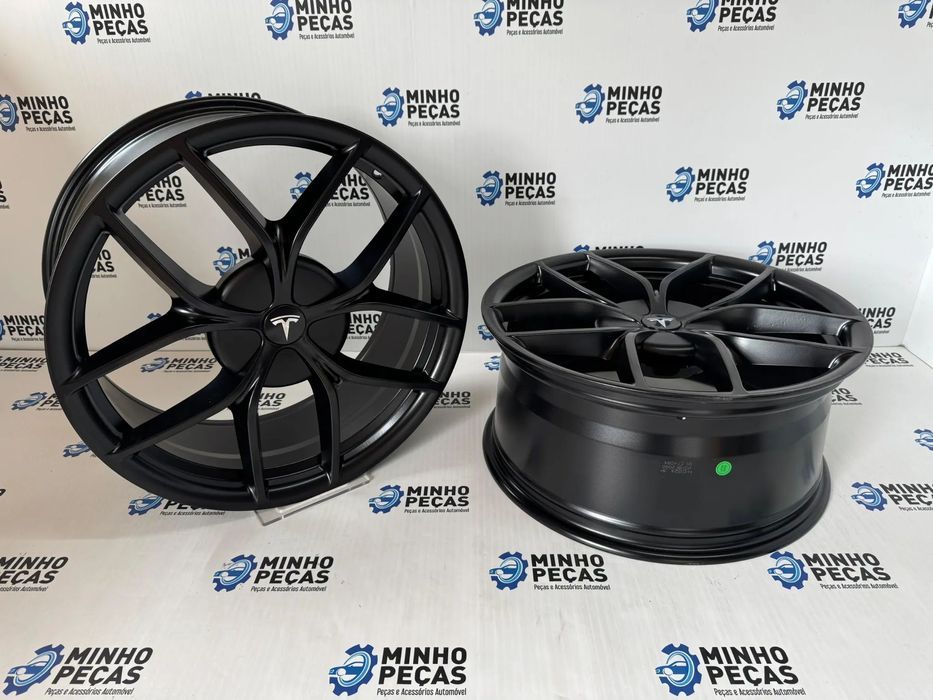 Jantes Look Tesla Model S em 20 (5x114.3) Preto Matte