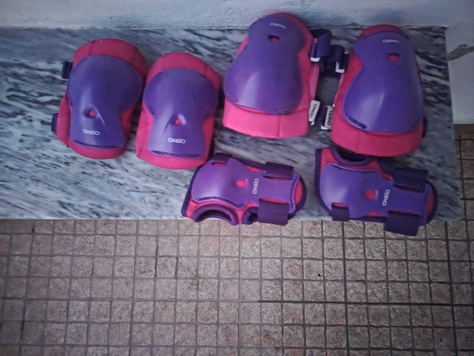 patins espetaculares e proteções crianças