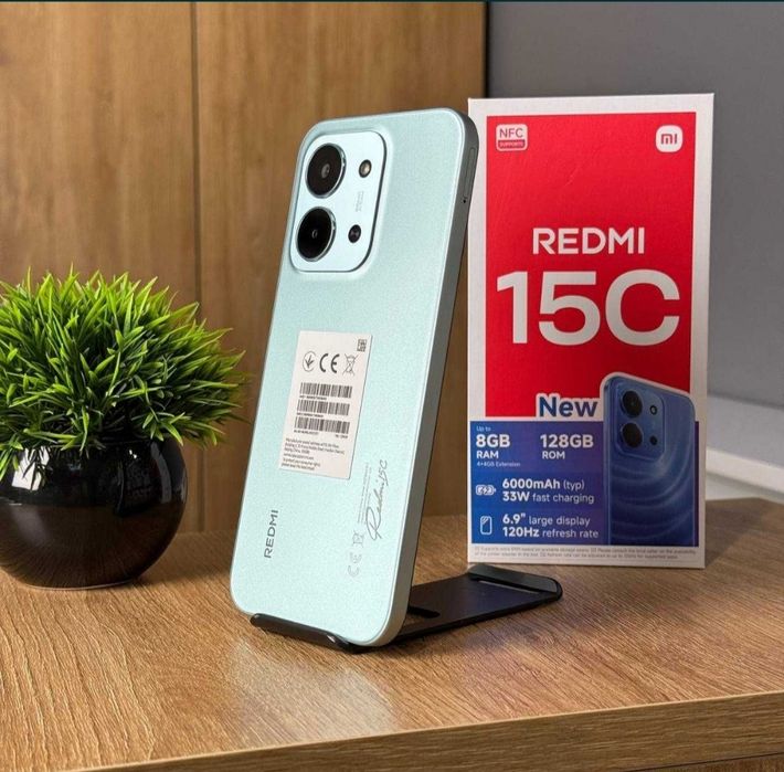 НОВИЙ Телефон Xiaomi Redmi 15C 4/128Gb NFC Green