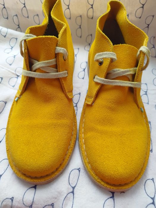 Черевики, ботинки дезерти натуральні повністю ATXA 37 р 24,5 см жовт