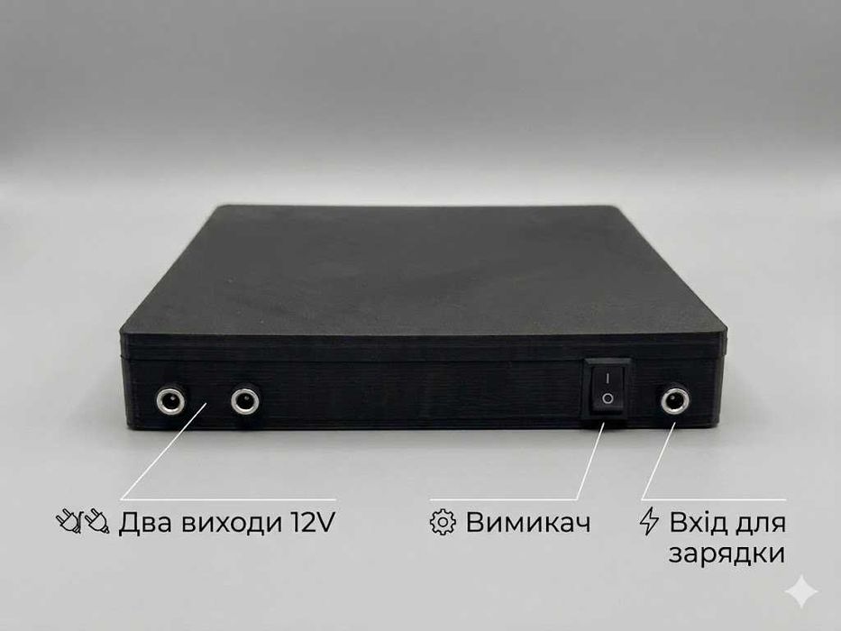 Потужний павербанк для роутера 12V (63000 mAh) | 20+ годин інтернету + Зарядка 5А